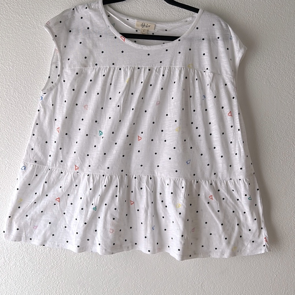 Style & Co plus size girl XL color white made in India
